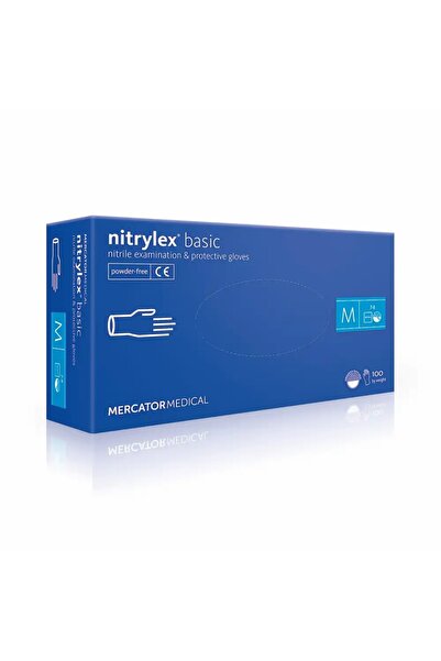 Nitrylex Manusi nitril nepudrate basic Nitrylex, albastru, 100 bucati/cutie