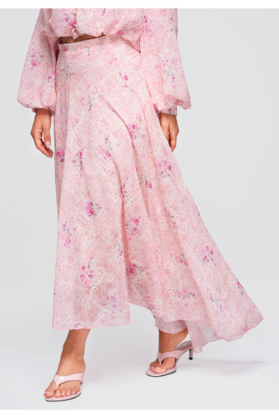 OMBRE Women's Skirt, Maxi Length, Flared Design OW-GL-E0008