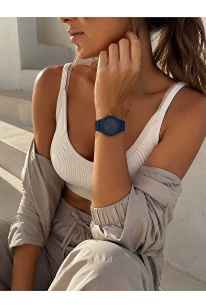 Evaa Jewelry Accessories ساعة يد للجنسين بتصميم بسيط للغاية وألوان غير لامعة