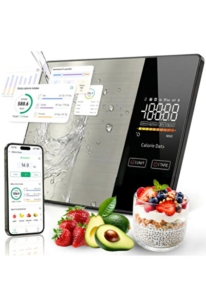 varioshop ®   Cântar inteligent de bucătărie, cu aplicația Fitdays, calculato...
