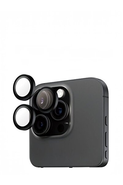 Basmmt Imtiaz Metal Frame Lens Protector Set for iPhone 16 Pro Max 3-Piece Mu...