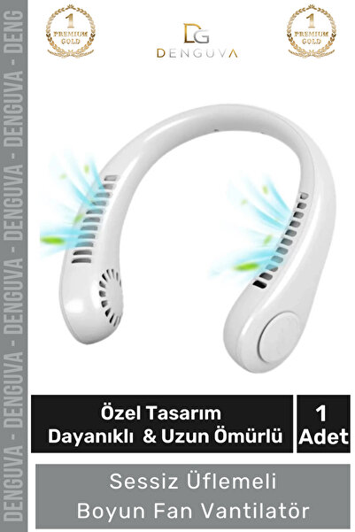Denguva #BoyunFanı Güçlü Sessiz Şarj Edilebilir USB Giyilebilir Taşınabilir M...