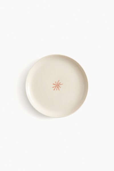 H&M Motif Detaylı Küçük Stoneware Tabak