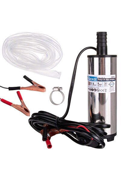 GEKO Pompă electrică submersibilă pentru transfer combustibil, 24 V, 52 mm, c...