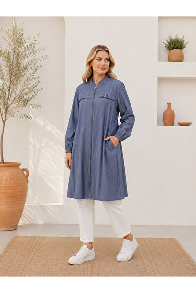 Moda Kazanç Mevsimlik fermuarlı tunik