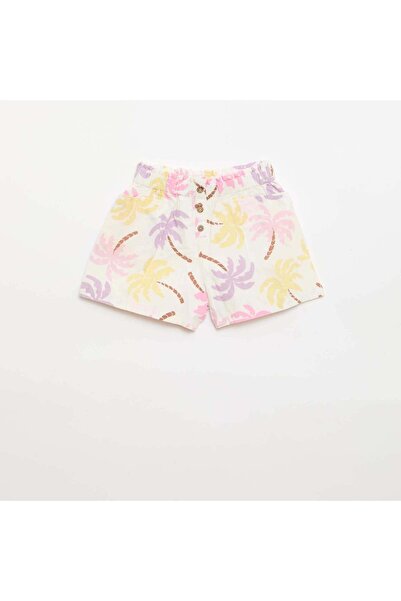 KIABI Straight seersucker shorts BEIGE