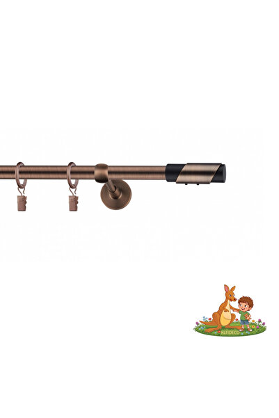 KLEIDECO Galerie simpla perdea MALDIVE, Metal, Diametru 19 mm, Capete MALE, 1...
