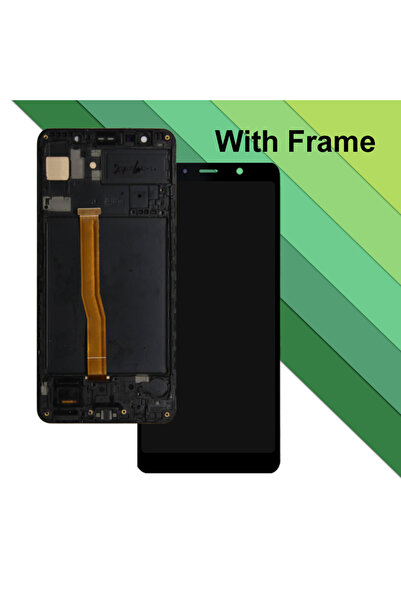 Choice شاشة LCD سوداء مع إطار عالية الجودة 6.0 لـ A7 2018 A750 A750F A750FN م...