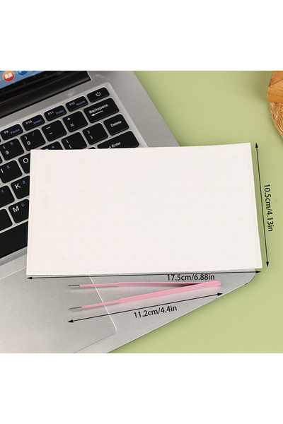 Choice3 White New [Arabic Language] Universal Tear-Off Film Keyboard Sticker ...