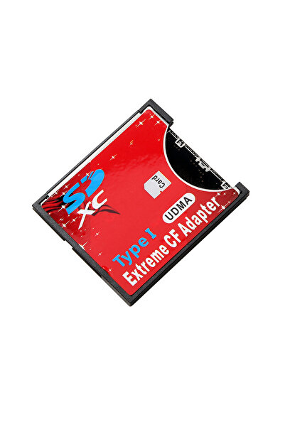 Choice1 red WiFi SD to CF Card Adapter, MMC SDHC SDXC to CompactFlash Standar...