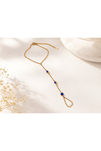 Archhazel Jewelery Steel Gold Shahmeran Bracelet with Evil Eye Beads Women's ...