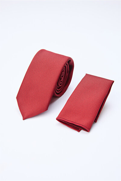 İmza Red Bird's Eye Pattern 6 cm Tie 1090260100