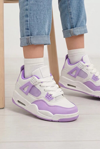 Zaira Purple children's sneakers made of eco- Leather Jordy #25429 - 36
