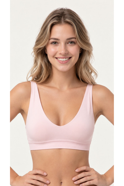 FOREVER MORE Women's Pure Model Seamless Bustier with Flexible Pads