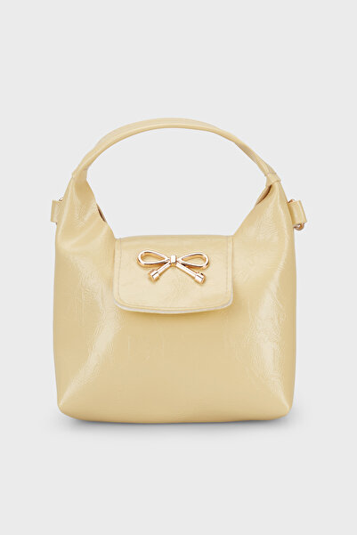 Lela Bow Detailed Fixed Handle Bag Bag Shk214
