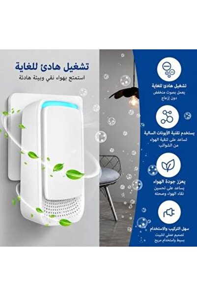 AURA Air Purifier for Eliminating Odors and Dust with Negative Ion Technology