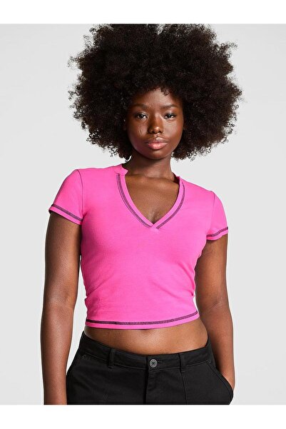 PINK All-Day V Yaka Crop