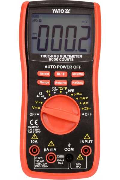 VOREL by YATO YATO Multimetru portabil True RMS cu gamă automată YT-73085