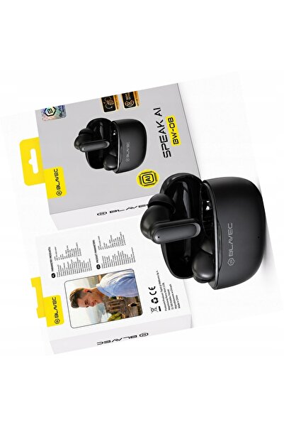 Blavec Căști TWS BW-08 traducător AI negre în timp real pentru Motorola Moto G84