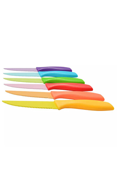 Perfect Home Set cuțite pentru friptură, colorate 6 piese