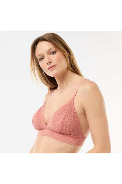 KIABI Lace triangle bra PINK