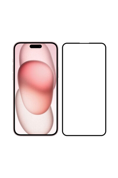 Techwave 5D Σκληρυμένο Γυαλί Πλήρους Κόλλησης για Apple iPhone 16 Plus μαύρο