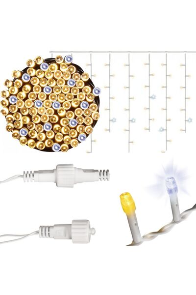 Goliat SOPLE 500 LED Perdea luminoasă de exterior IP44 Alb cald + Alb rece cu...