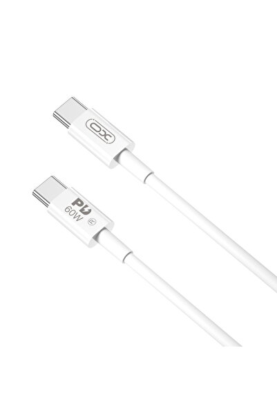 Xo NB-Q190B Καλώδιο USB-C σε USB-C PD, 2,0μ, 60W, λευκό