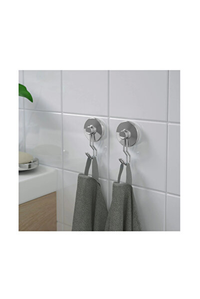 IKEA KROKFJORDEN kanca, çinko kaplama Banyo Askı, 2 adet