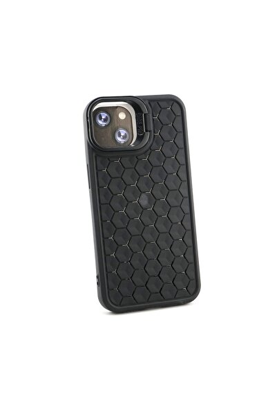 DARA Husa de Protectie TPU, DARA, pentru Apple iPhone 15, 3D Cube, cu Inel, P...