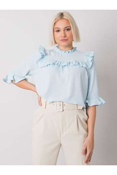 rue parıs Bluza Dama, RUE PARIS, Maneca 3/4, Albastru deschis, model CHA-BZ-3...