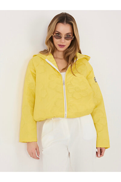 rue parıs Women's Jacket, RUE PARIS, Polyester, Long Sleeve, Yellow, model IT...