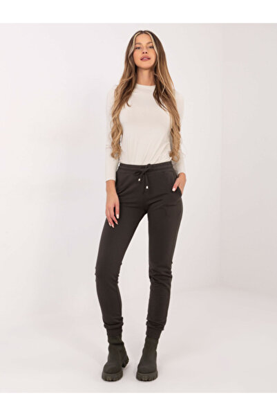 Basic Feel Good Pantaloni Trening Dama Sport, Bumbac, BASIC FEEL GOOD, Khaki ...
