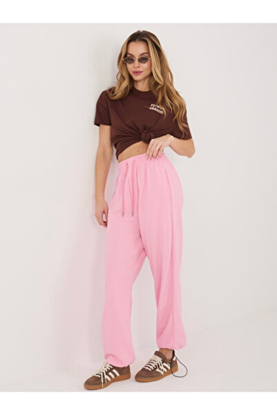 CALİMERA Pantaloni Trening Dama Mansete elastice, Guler inalt, Calimera, Roz ...