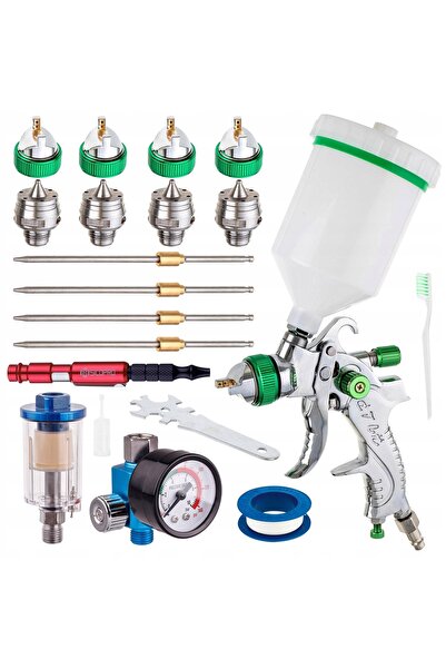 TC Technic Pistol de vopsit HVLP 1.4 1.7 2.0 2.5 cu reductor și separator de aer