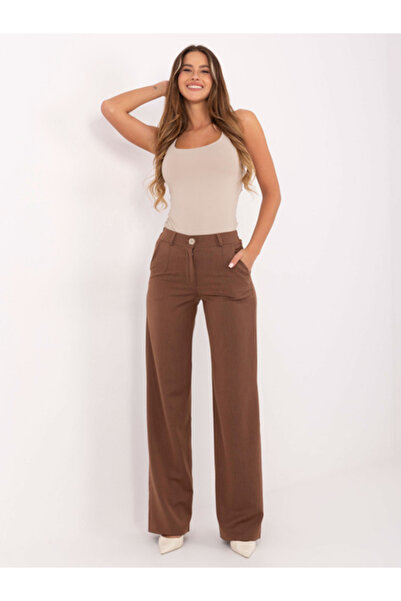 LAKERTA Women's Pants, LAKERTA, Cotton, Elegant, Brown, model LK-SP-510012.01
