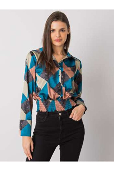 Italy Moda Bluza Dama, ITALY MODA, Poliester, Maneca lunga, Verde marin, mode...