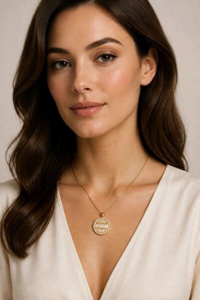 Monalisa Home Luxurious Figured Statement Necklace with Zircon Stones