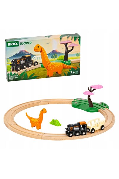 BRIO KOLEJKA Jucărie din lemn Dino cu dinozaur Set de bază 36098