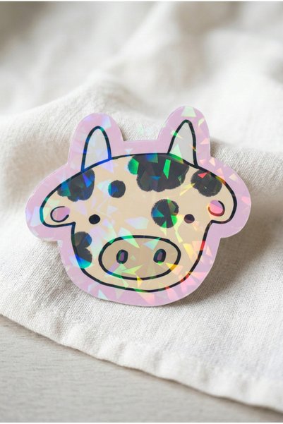 Plumie Hologram Laminated Animal Squad Die Cut Sticker Set of 5