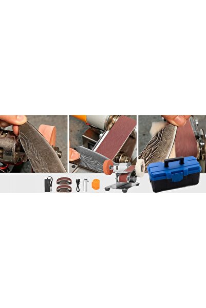 innature Polizor electric multifuncțional de masă cu bandă pentru metal și as...
