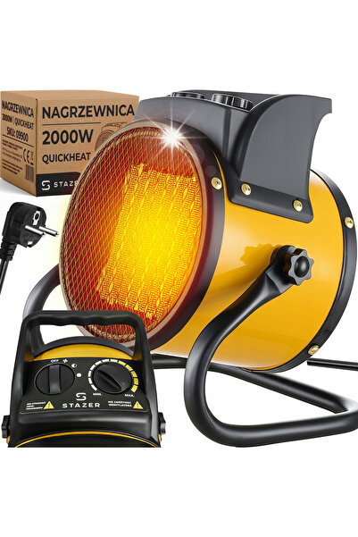 stazer Termoventilator, încălzitor electric ceramic, grătar, radiator silențios