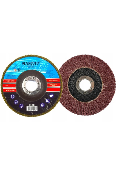 MASTIFF Disc lamelar pentru șlefuit lemn și metal, lamelă 125 GR 40 MF
