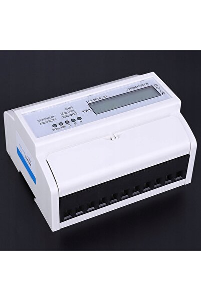 innature CONTOR DE ENERGIE TRIFAZAT 100A CU ECRAN LCD, PENTRU ȘINĂ DIN DE 35MM