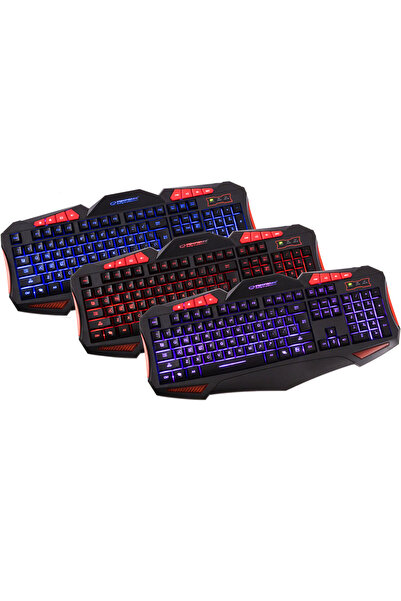 NO BRAND Set de gaming tastatură mouse Esperanza Shelter USB negru