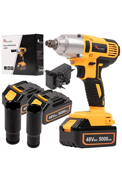 LEO TOOLS MOCNY CHEIE DE IMPULS ACUMULATORIZATĂ PENTRU ANVELOPE 1/2 380Nm 2x ...