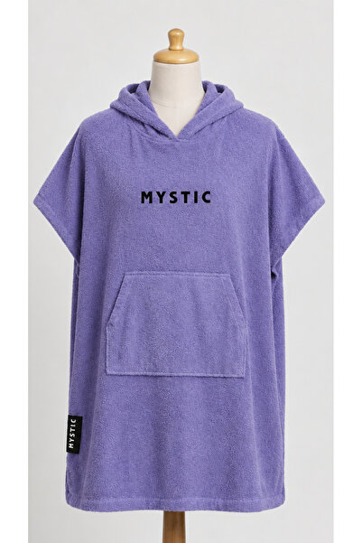 Asva Home Hooded Lilac Towel Poncho Unisex 100% Cotton Quick Drying Beach Bat...