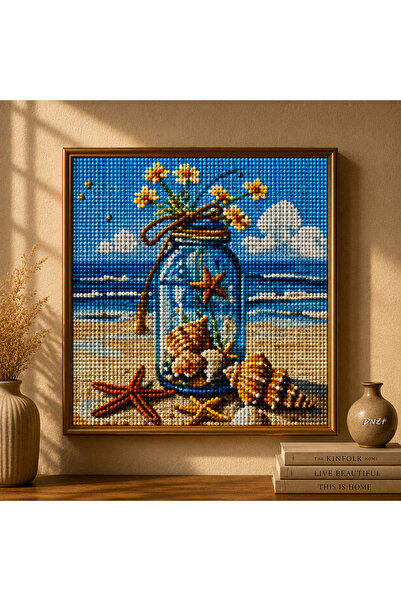 DNZt 5D Diamond Painting 30x30 cm Elmas Mozaik Boncuklu Taşlı Goblen Pano Tab...