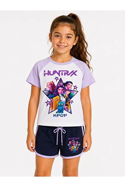 Vaxy Style Huntrix Rumi Mira Zoey KPop Demon Hunters Anime Baskılı Kız Çocuk ...
