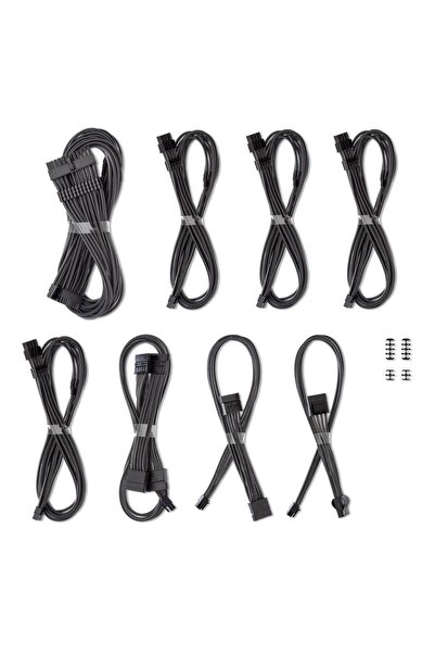 CableMod Κιτ καλωδίων τροφοδοτικού Σειράς C για Corsair RM, RMi, RMx (Μαύρο)